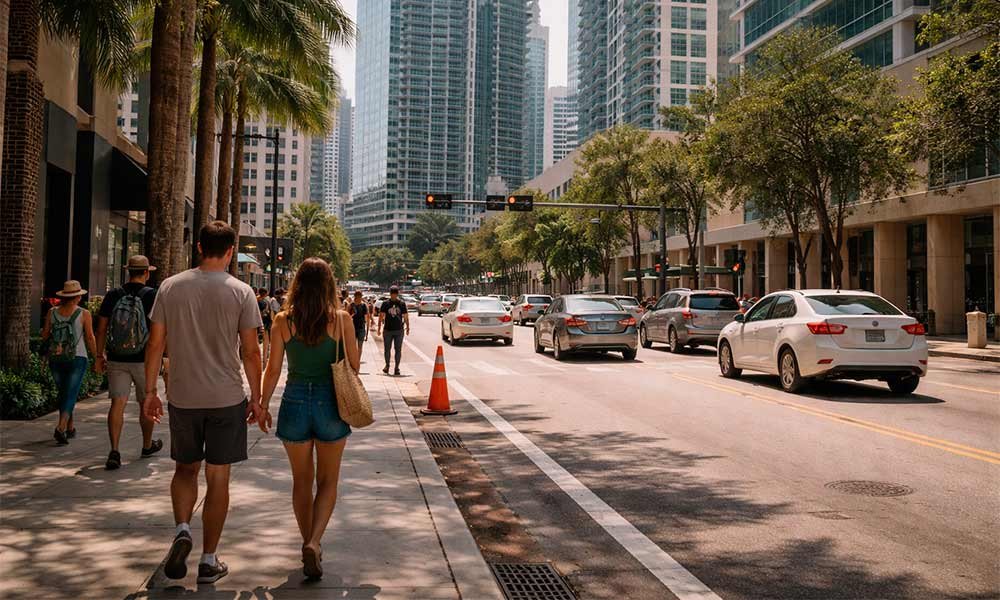 Brickell Miami urban area for staying