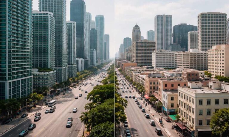 Brickell vs Downtown Miami urban lifestyle comparison