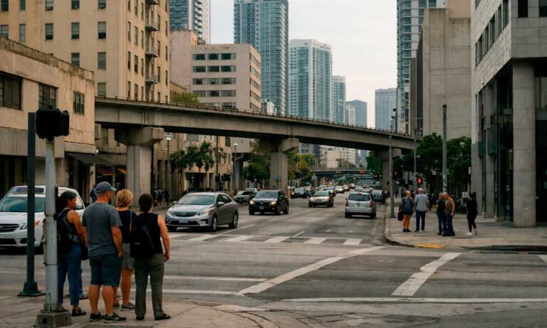 Downtown Miami urban area for practical stay