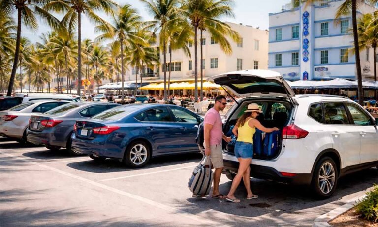 Car rental decision in Miami travel