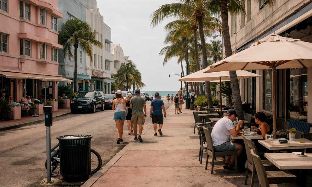 South Beach hotel area near the beach