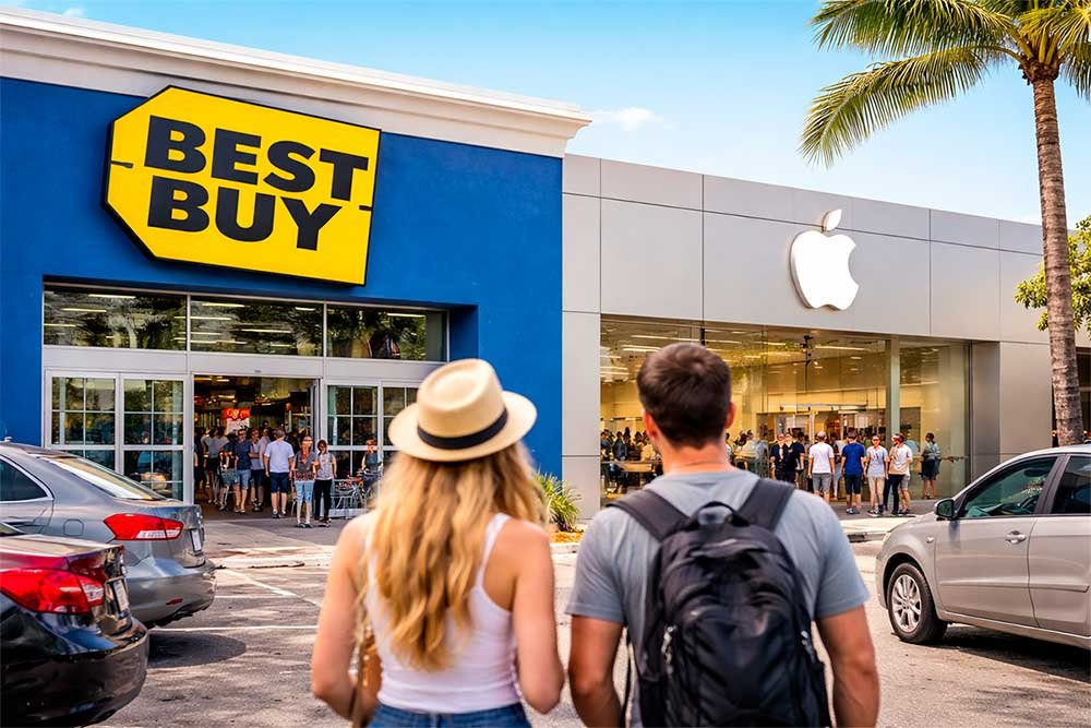 Best Buy vs Apple Store in Miami for buying iPhone and MacBook