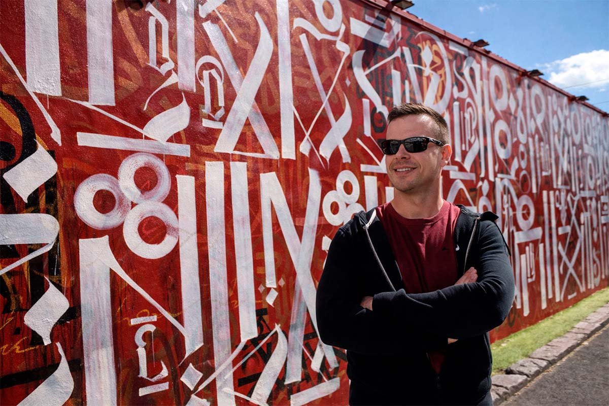 Gustavo visiting Wynwood Walls in Miami