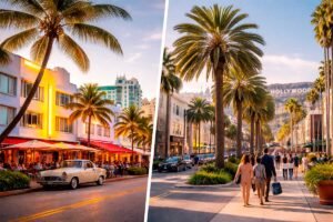 Miami vs Los Angeles shopping and luxury