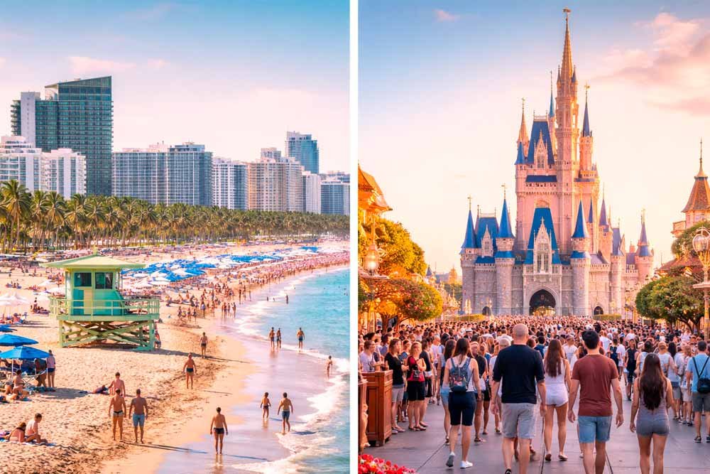 Real-life comparison of Miami and Orlando travel styles