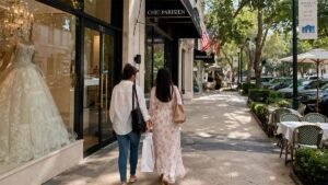 Bridal shopping on Miracle Mile in Coral Gables
