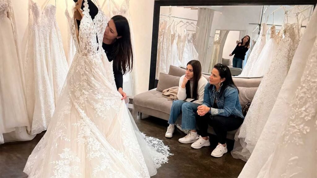 Wedding dress shopping on Miracle Mile in Miami