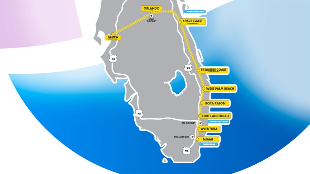 Brightline Stations Map