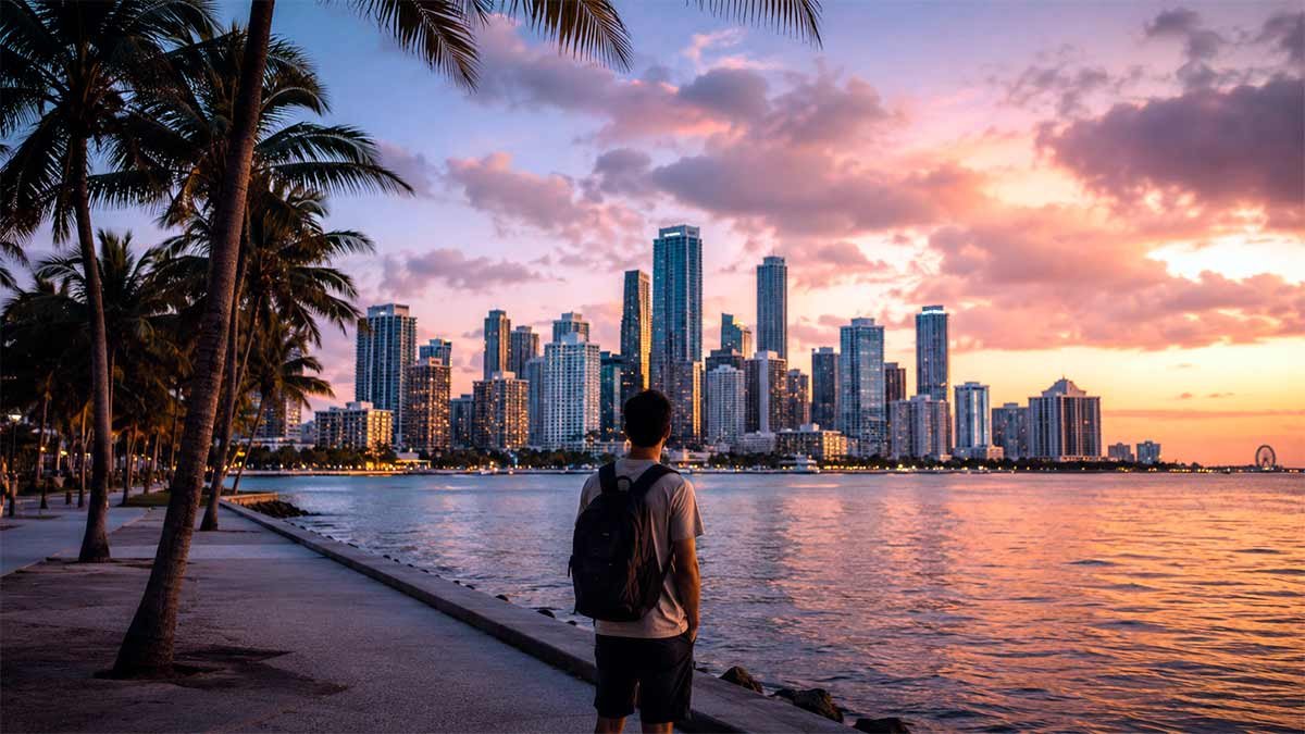 Solo traveler exploring Miami with confidence and planning a smarter independent trip.