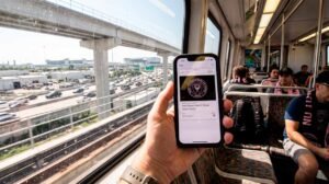 Taking Metrorail to Nu Stadium to skip Dolphin Expressway gridlock and avoid inflated parking fees.